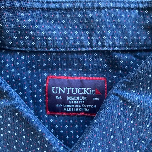 Blue Button Up - Picture 2 of 4